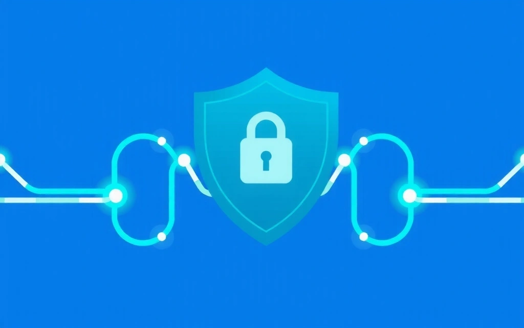 Imagine abstractă reprezentând securitatea datelor și confidențialitatea online